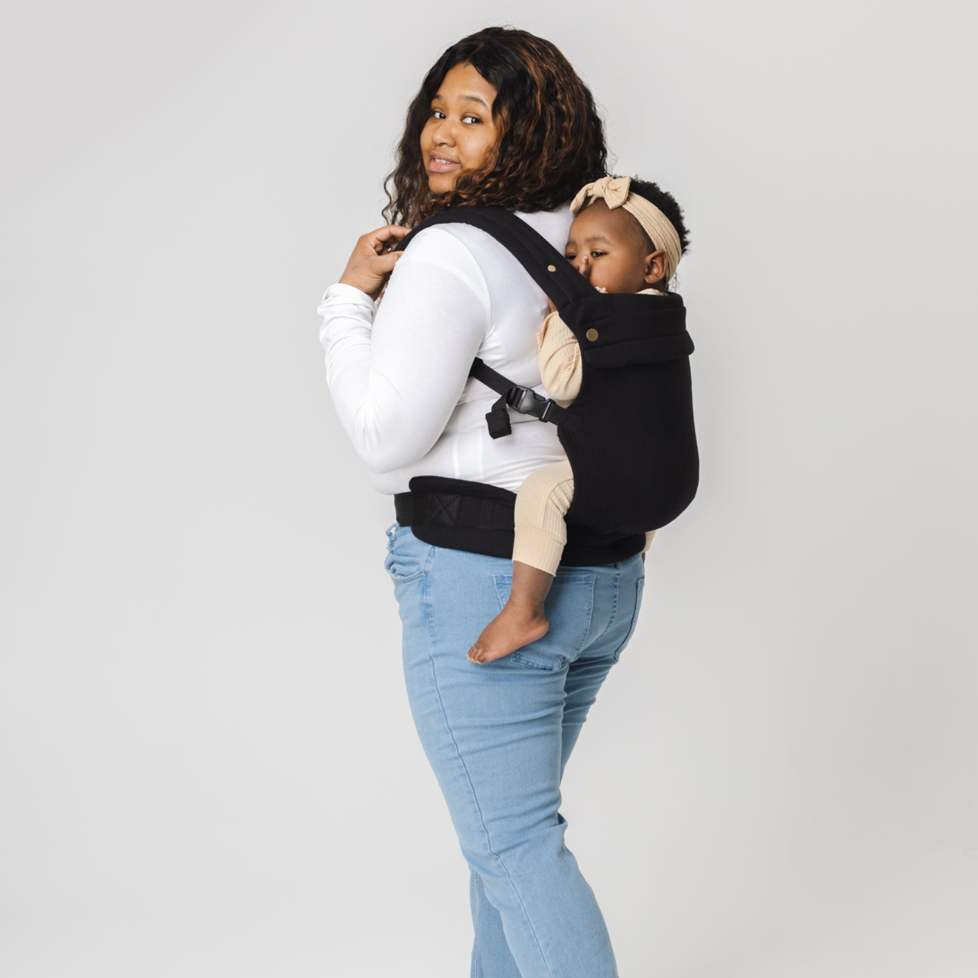 THE MOMFIE - Houndstooth Black