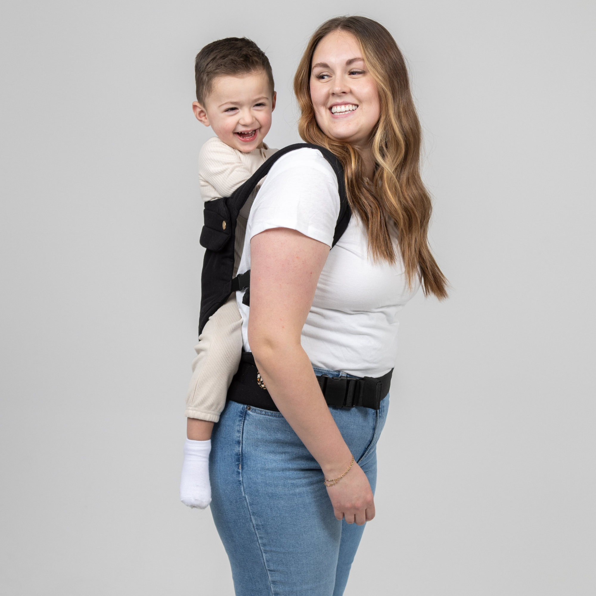 THE MOMFIE - Houndstooth Black